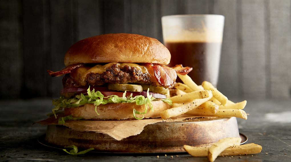 Double Stacked Ravenous Style Burger