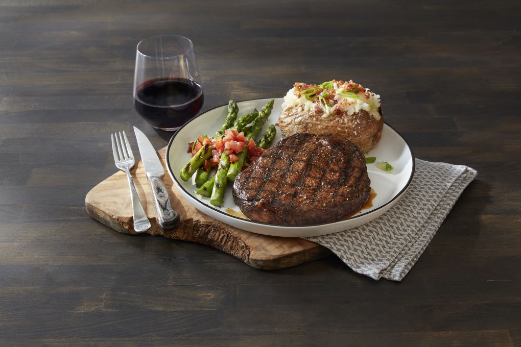 14oz Ribeye with 2 sides