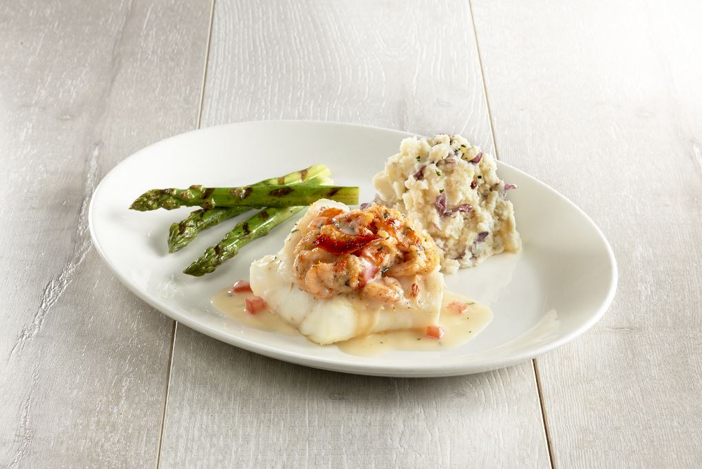 Lobster + Shrimp Stuffed Cod
