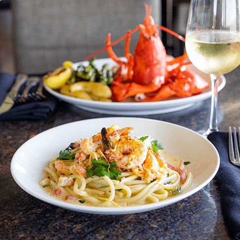 Seafood Bucatini & Lobster