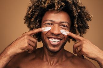 Man with Lotion
